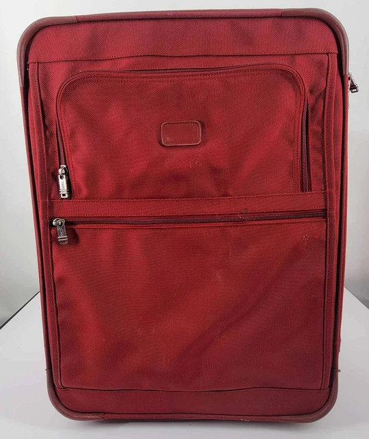 Tumi Red 2283RF  RED Rolling Luggage Expandable Multi-Pocket Suitcase 24x20x12
