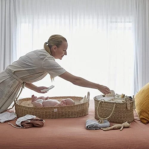 100% Natural Bebe Bask Handmade Baby Changing Basket 3