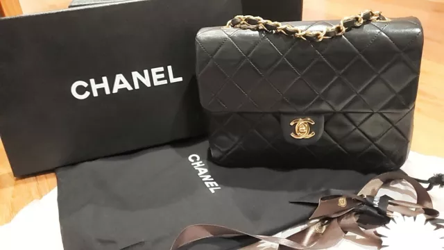 Chanel Vintage Black Caviar Classic Square Mini Flap Bag 24k GHW – Boutique  Patina