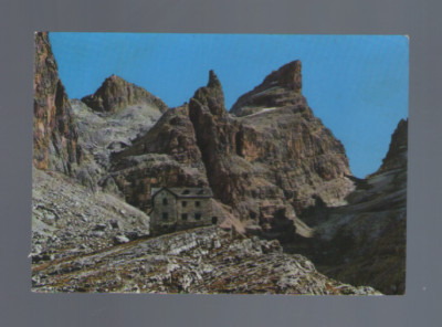 DOLOMITI DI BRENTA RIFUGIO PEDROTTI CARTOLINA TRENTINO ALTO ADIGE 1961 