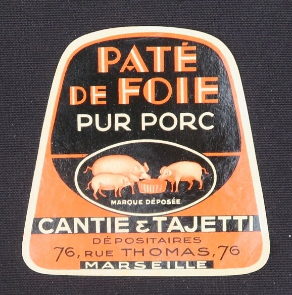 ANCIENNE ÉTIQUETTE DATTES La Tunisienne Marseille Palmier Tunis dates