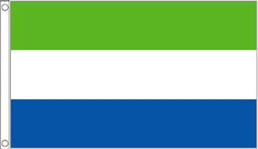 Sierra Leone Flag 5' x 3' Africa African National Flags 150cm by 90cm