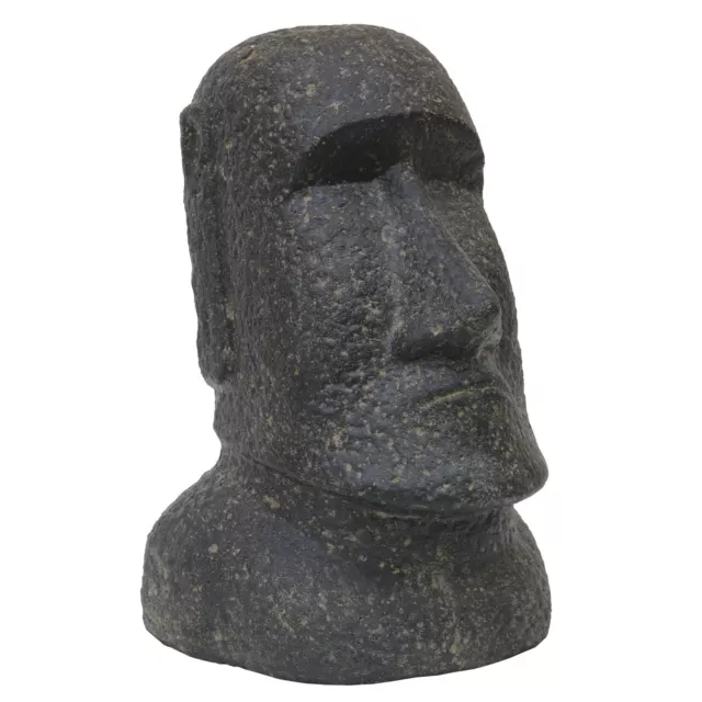 Moai Osterinsel Kopf 30cm Steinfigur Steinguss Garten Deko Statue frostfest