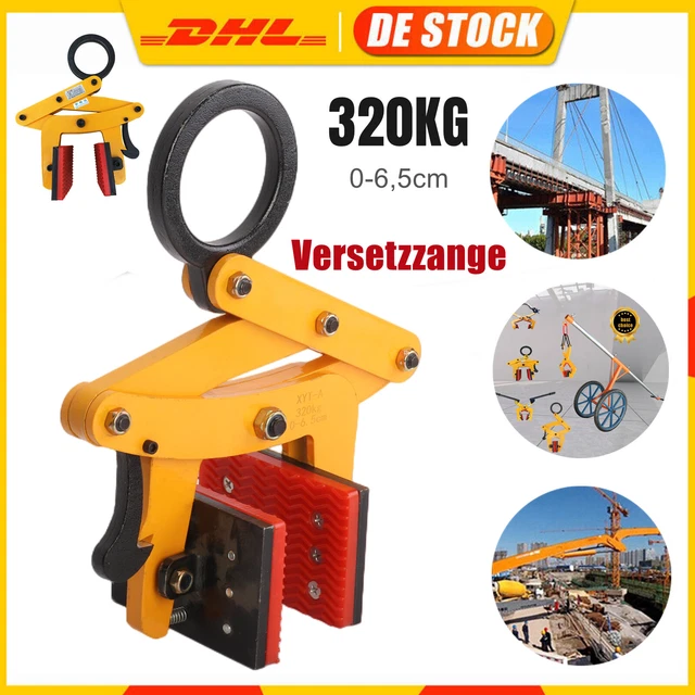 Versetzzange Bordsteinzange Hebezange 320KG Bordstein Steinträger Plattenheber