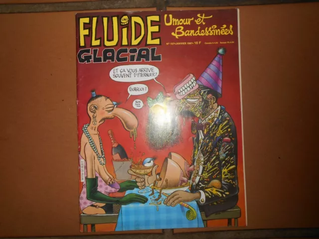 Ancienne revue Fluide Glacial N° 127 Janvier 1987