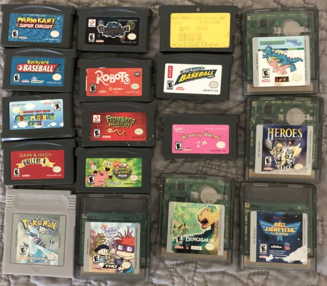 Gameboy Advance and Color Games - lot of 17 - Untested