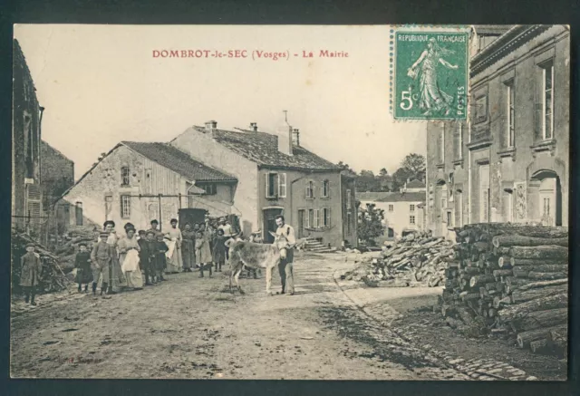 Cpa Dombrot-le-Sec (Vosges - 88) - La Mairie - card written 1910 -