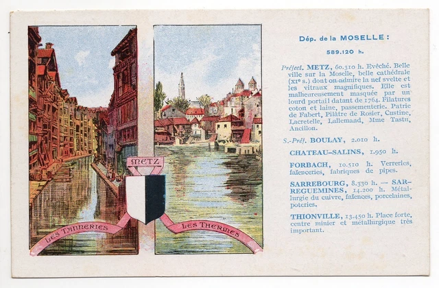 METZ moselle CPA 57  Souvenir de Metz les tanneries et les thermes