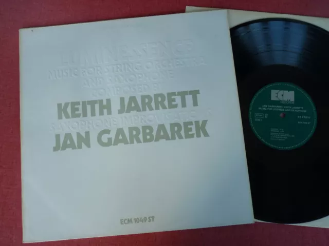 KEITH JARRETT & JAN GARBAREK  - Luminessence - rare jazz  LP  Vinyl 33 ECM