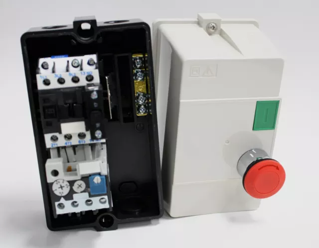 0.5HP 1/2HP 230V 1PH NHD Motor Starter START E-STOP 4.5-6.5A Overload 220V Coil