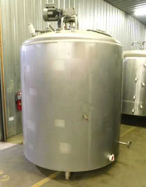 1000 Gallon Cherry Burrell Jacketed Stainless Mix Tank/Processor/Pasteurizer