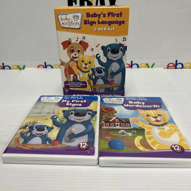 DISNEY'S BABY EINSTEIN Baby's First Sign Language Educational 2 Disc ...