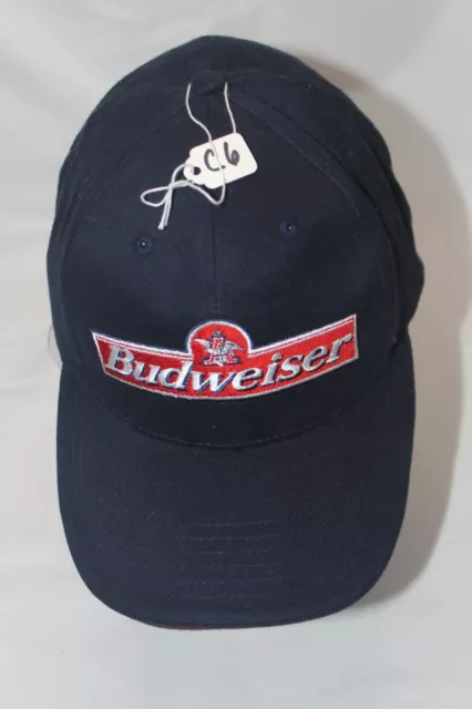 Budweiser Navy Blue Cap Hat Embroidered Logo
