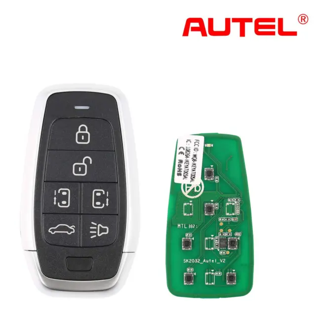 AUTEL IKEYAT006BL Universal Smart Key 6 Buttons Work with Autel MaxiIM KM100 USA