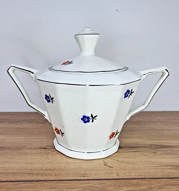 Théière Art Nouveau Porcelaine Blanche 19e – Anses Papillon – Très Bel état