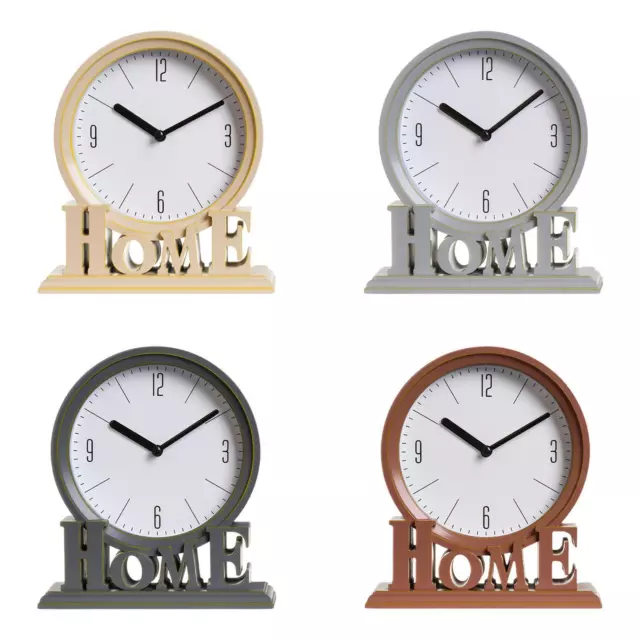 Vintage Style Desk Clock Silent Mantel Home Decorative Shelf Easy to Read Table