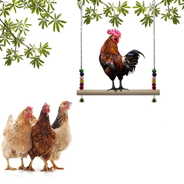 2x Handarbeit Huhn Schaukelleiter Barsch Hängezubehör Huhn große Vögel
