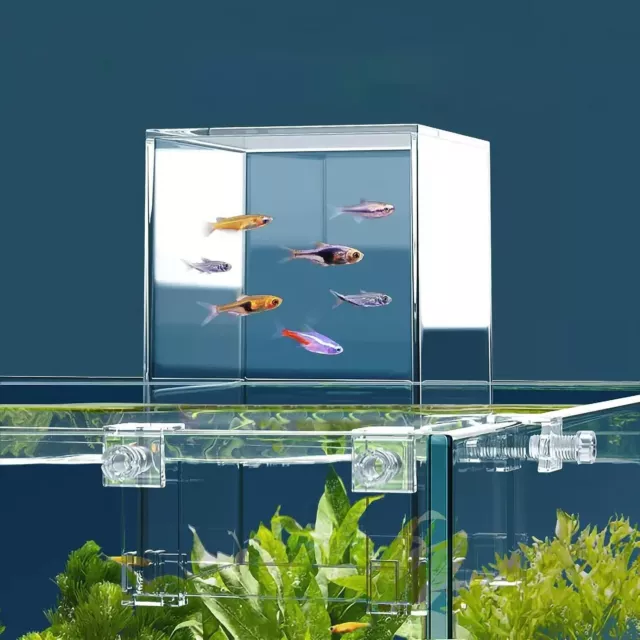 Negative Pressure Fish Tank Floating Betta Mini Bowl Aquarium Small Living Room 3