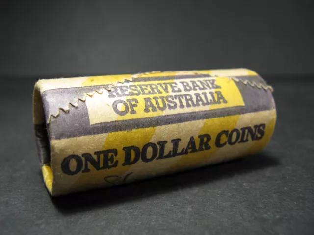 Australia $1 One Dollar Coin Roll 1986 Int. Year of Peace - RBA 20 Coins UNC H/H