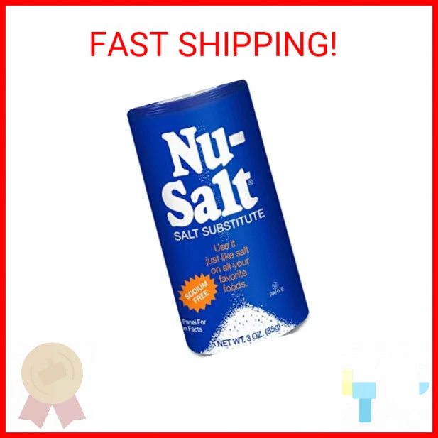 NUSALT SODIUMFREE SALT Substitute, Contains Potassium Chloride, Table