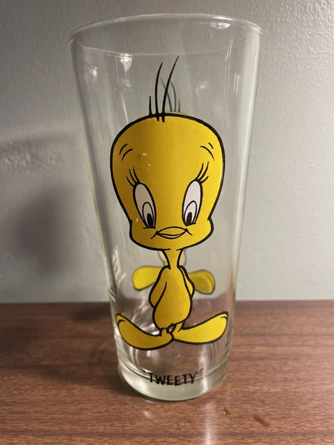 Tweety 1973 Warner Brothers Pepsi Collector Series 16oz Glass