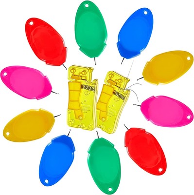 15 pezzi corti + 15 pezzi lunghi Infila aghi in plastica a forma di zucca 