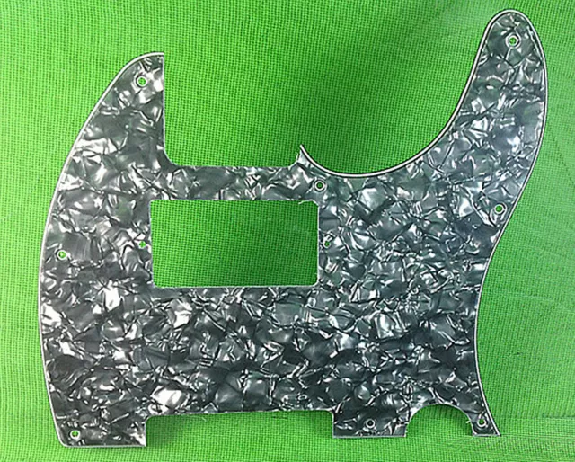 4 Ply Pickguard for Fender Telecaster Humbucker Guitar - Black Pearl
