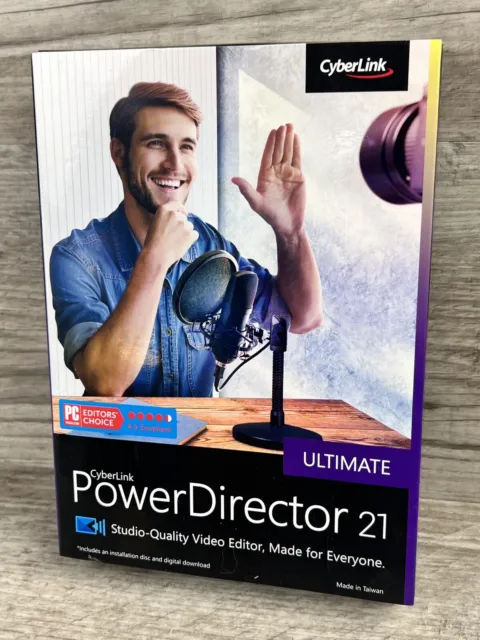 CyberLink Ultimate PowerDirector 21 Editor’s Choice Factory Sealed