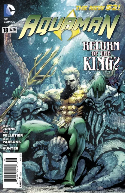 Aquaman return of the king 11x17 POSTER DCU DC Comics Superman Batman trident