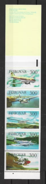 (033) Dänemark - Färöer 1985 Flugzeuge Mi.Nr. 125/29 MH 3 postfrisch