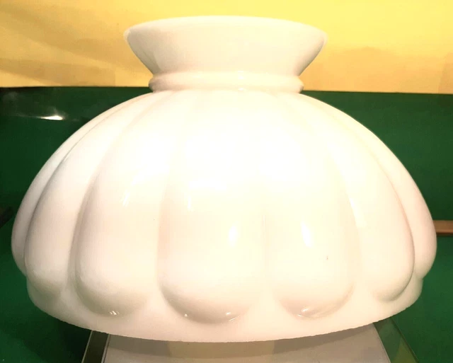 10" Antique OIL LAMP GWTW  MELLON STYLE  Aladdin Rayo Lamp Shade 4-21