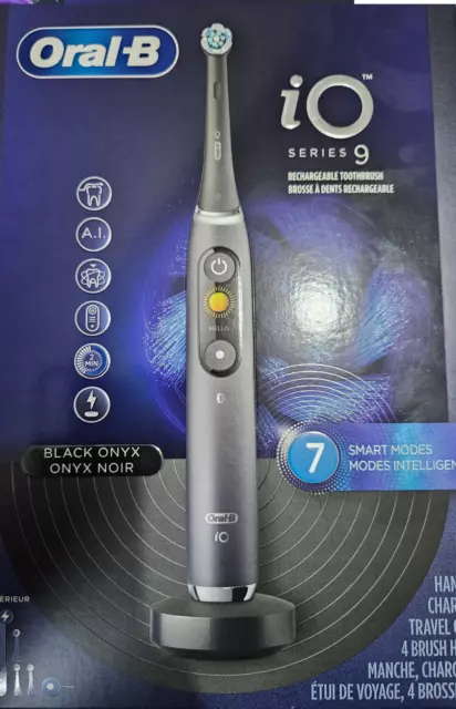 Oral-B iO Series 9 Electric Toothbrush 3 Black Onyx BRAND NEW