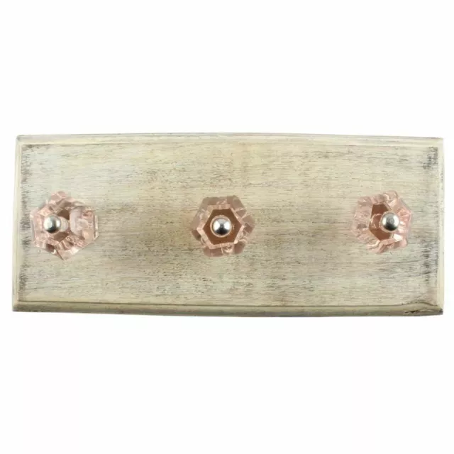 Antique Look Wood Key Hooks Wall Hangers Holders Hanging Coat Towel Clothes