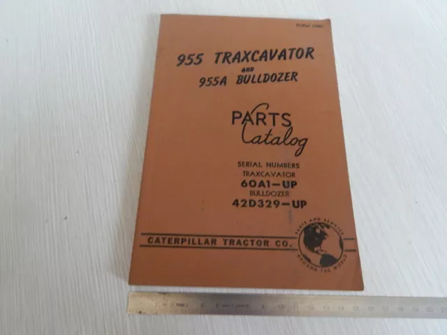 Manuale Uso Manutenzione Originale Caterpillar 955 955A 1960 Multilingua
