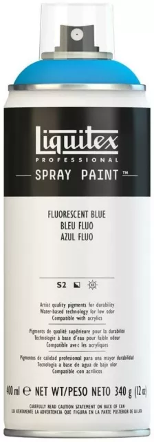 Liquitex Spray Paint 4450984 Fluorescent Blue 400 ml