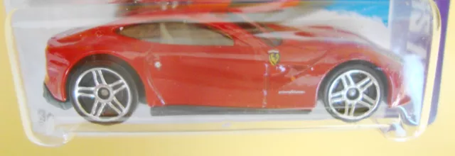 HOT WHEELS FERRARI F12 Berlinetta Red Short Card 2013 $19.00 - PicClick