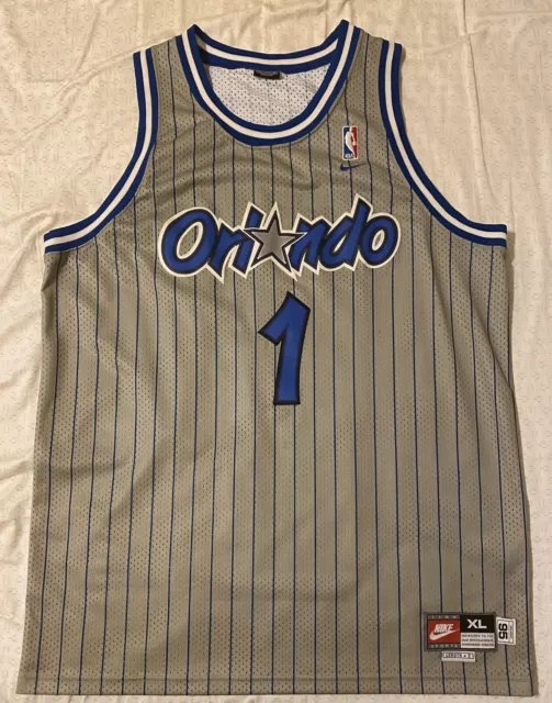 Orlando Magic #1 Tracy McGrady White Swingman Throwback Jersey on sale,for  Cheap,wholesale from China