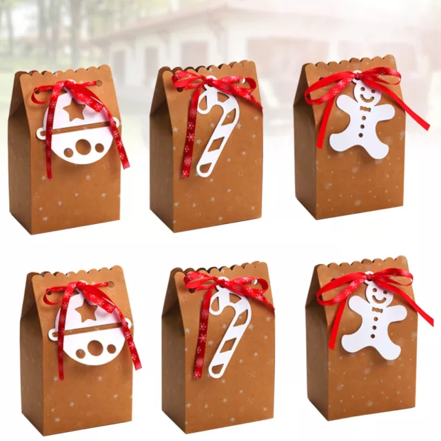 Bolsas de Favores de Navidad Caja de regalo Navidad Bolsa de galletas