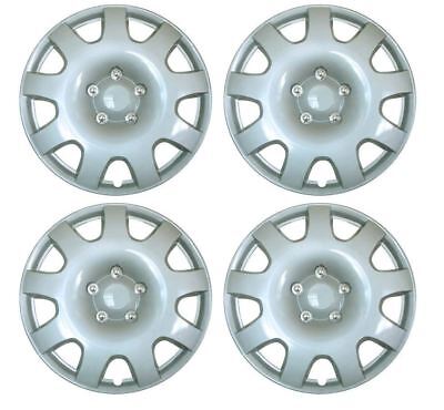 Set of 4 15" Silver Wheel Trims / Hub Caps fits Peugeot Partner 207 308 306 605