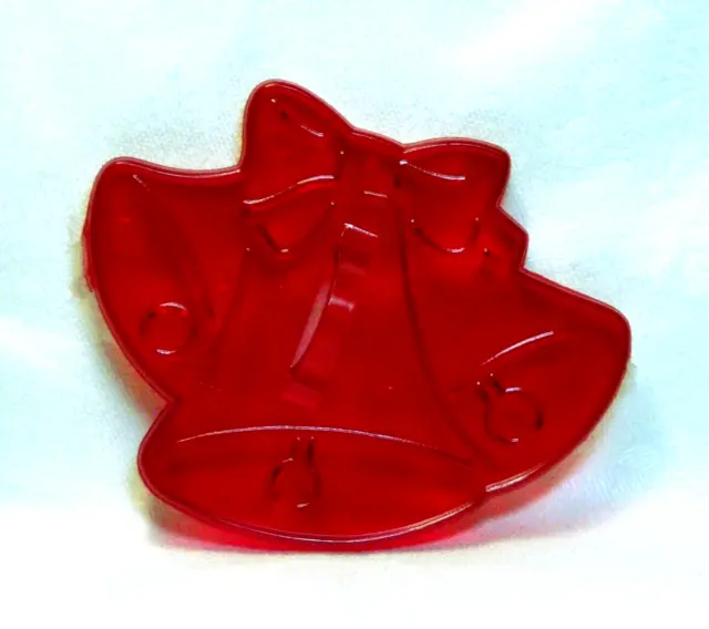 Vintage Design HRM New Plastic Cookie Cutter - Three Bells w/ Bow Christmas