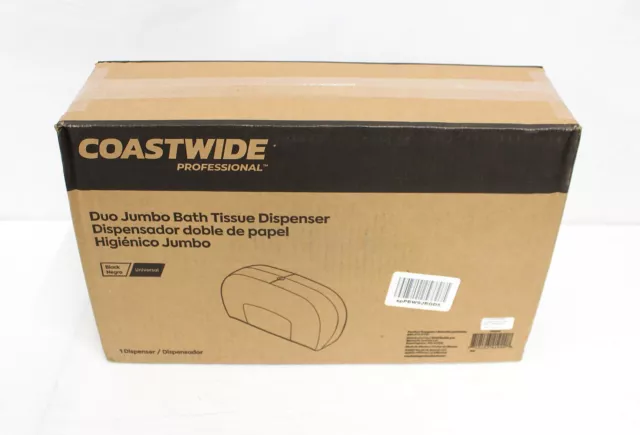 COASTWIDE CWZ60831 DOUBLE Jumbo Roll Bath Tissue Toilet Paper Dispenser ...
