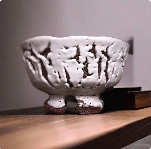 japan  HAGI Seigan Yamane giant  pottery  oni-hagi SHINOGI demon chawan