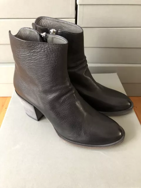 OFFICINE CREATIVE JOSSE Womens Black Leather Ankle Boots New Size 37 ...