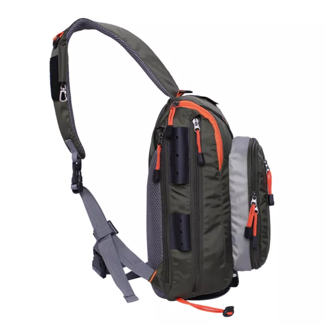 Fly Fishing Sling Bag With Fly Patch Big Storage Fishing Sling