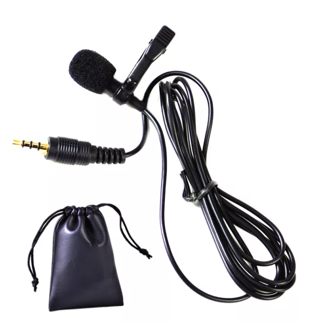 External Clip-on Lapel Tie Lavalier Microphone Hands-free Smart Phone Laptop em 2