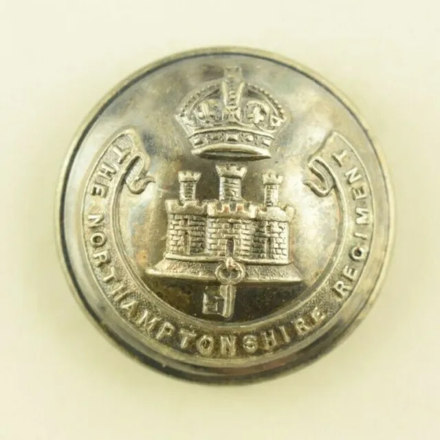 19th Century Northhamptonshire Regiment Uniform Button Original 3 A9T