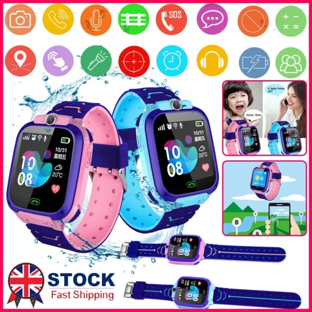 Kids Smart Watch Camera  SOS Call Phone SIM GSM Game Watches Boys Girls Gift UK