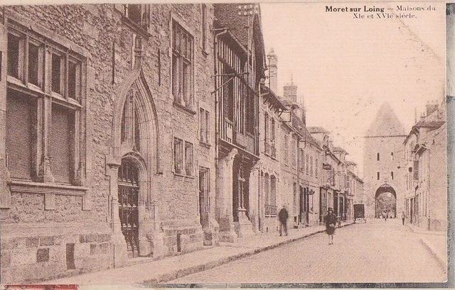 CPA 77 BRIE Seine Marne Fontainebleau MORET LOING & ORVANNE Maisons XIe & XVIe S