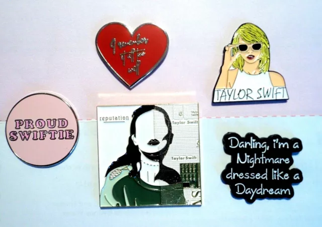 TAYLOR SWIFT INSPIRED Enamel Pin Badge Brooch Reputation Tour Concert  Ticket $9.95 - PicClick AU