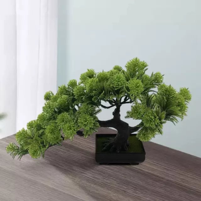 Artificial Bonsai Pine Tree Simulation Potted Plants for Bedroom Table